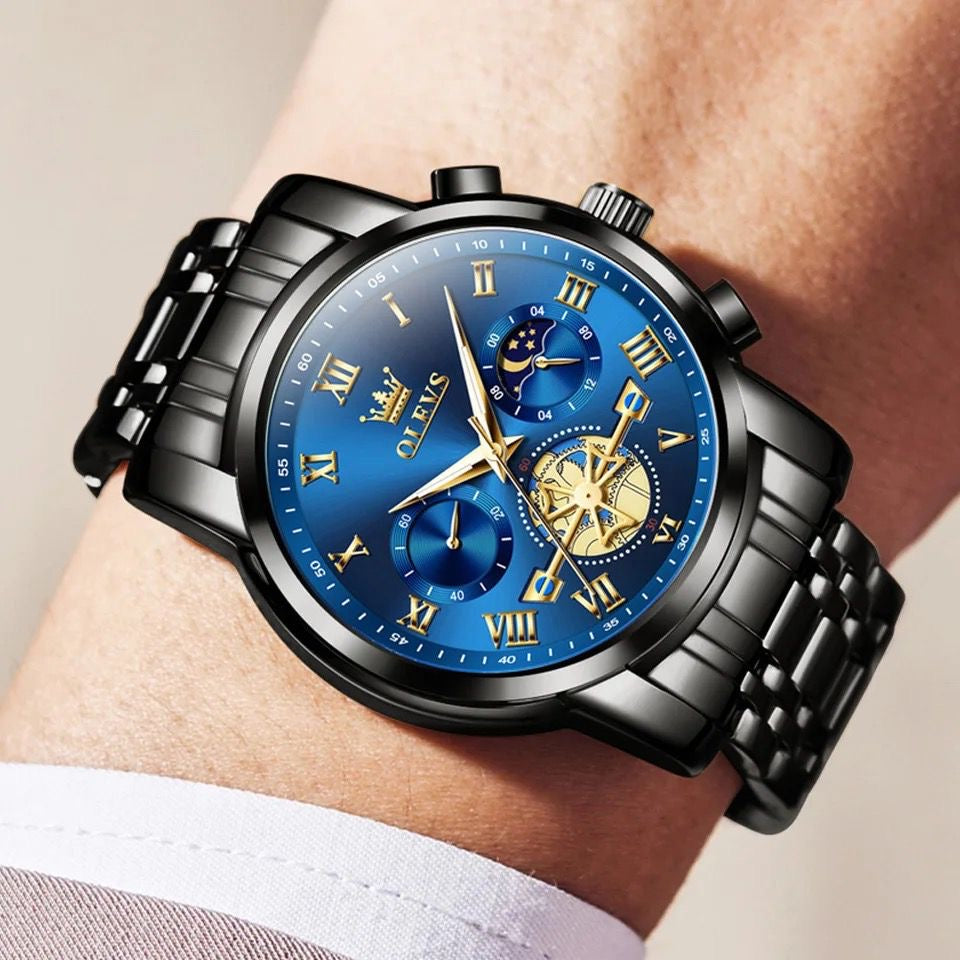 Olevs Moonphase chronograph watch