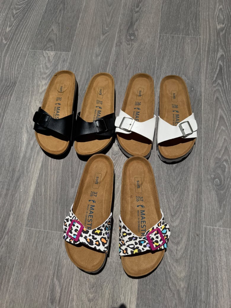 Ladies Madrid plain sandals