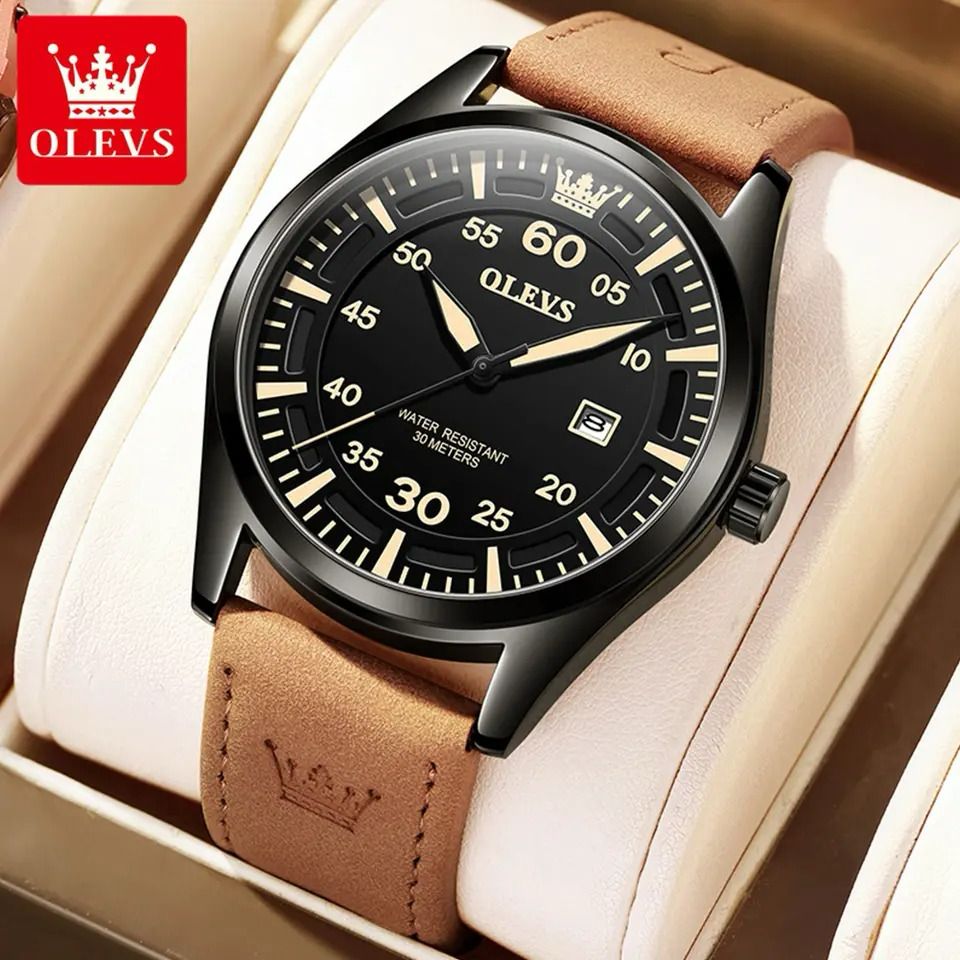 OLEVS 9962 Leather strap