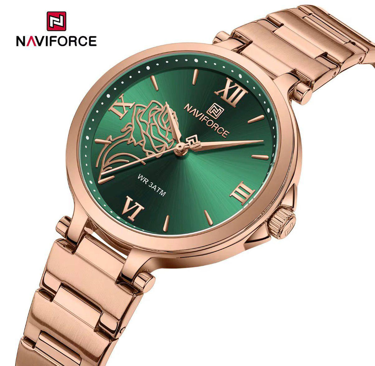 NAVIFORCE NF5060 Women Luxury floral Wrist watch