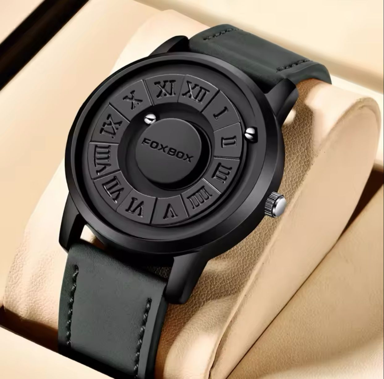 FOXBOX MAGNETIC ROLLING BEADS QUARTZ WATCH