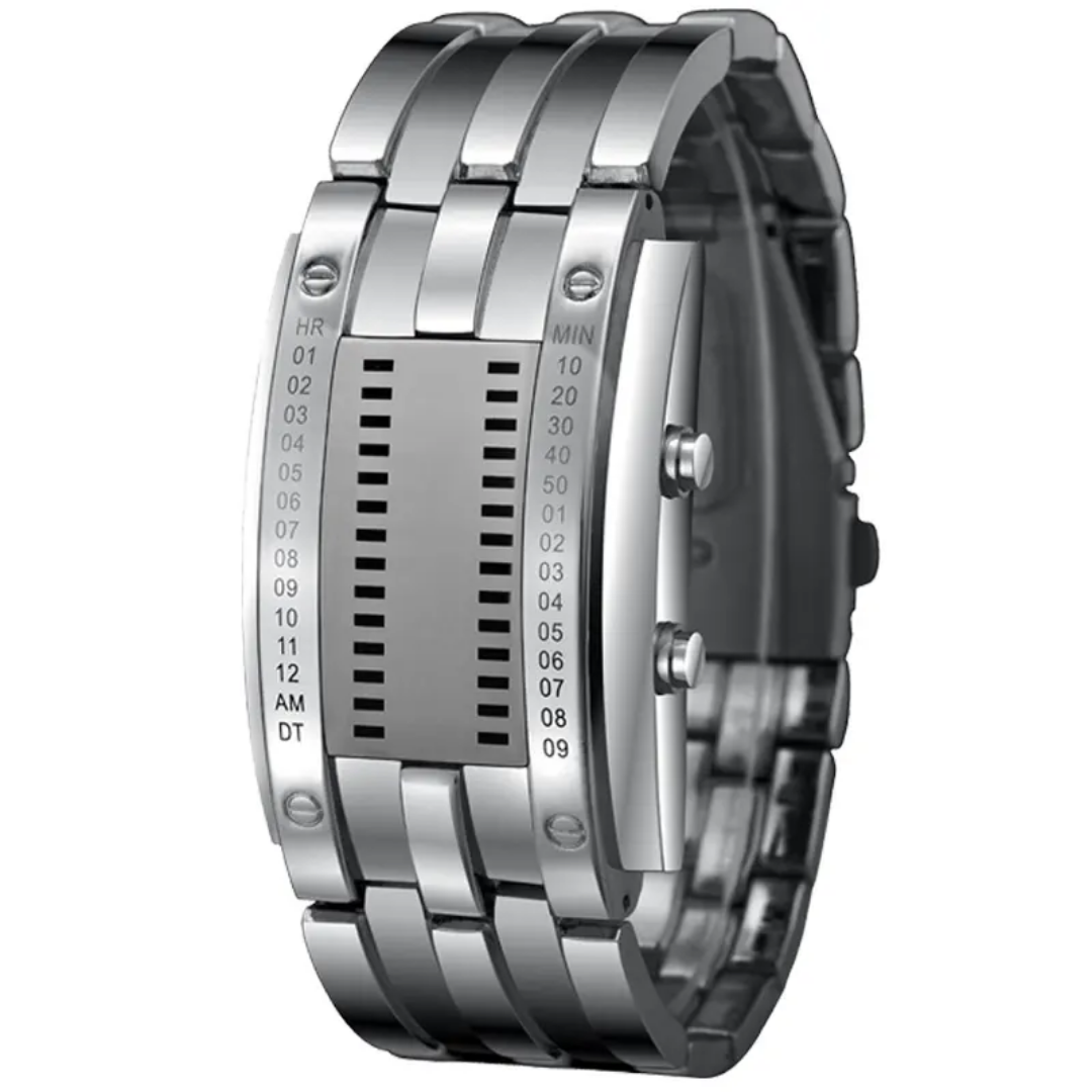A 1SKMEI 0926 Electronic Iron Samurai LED watch