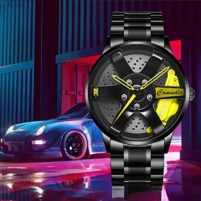 Car inspired wheel watch
