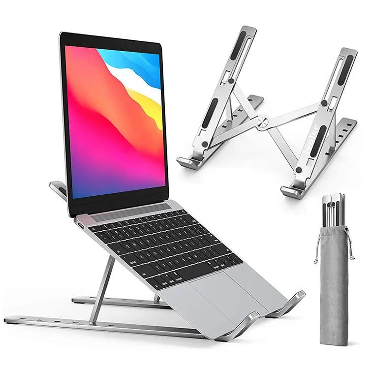 Aluminum laptop stand
