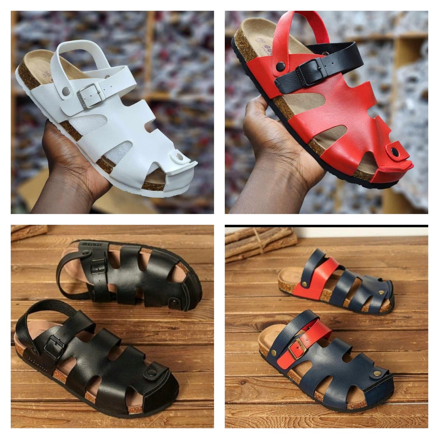 Closed toe Cork Sandals(More colourways available)