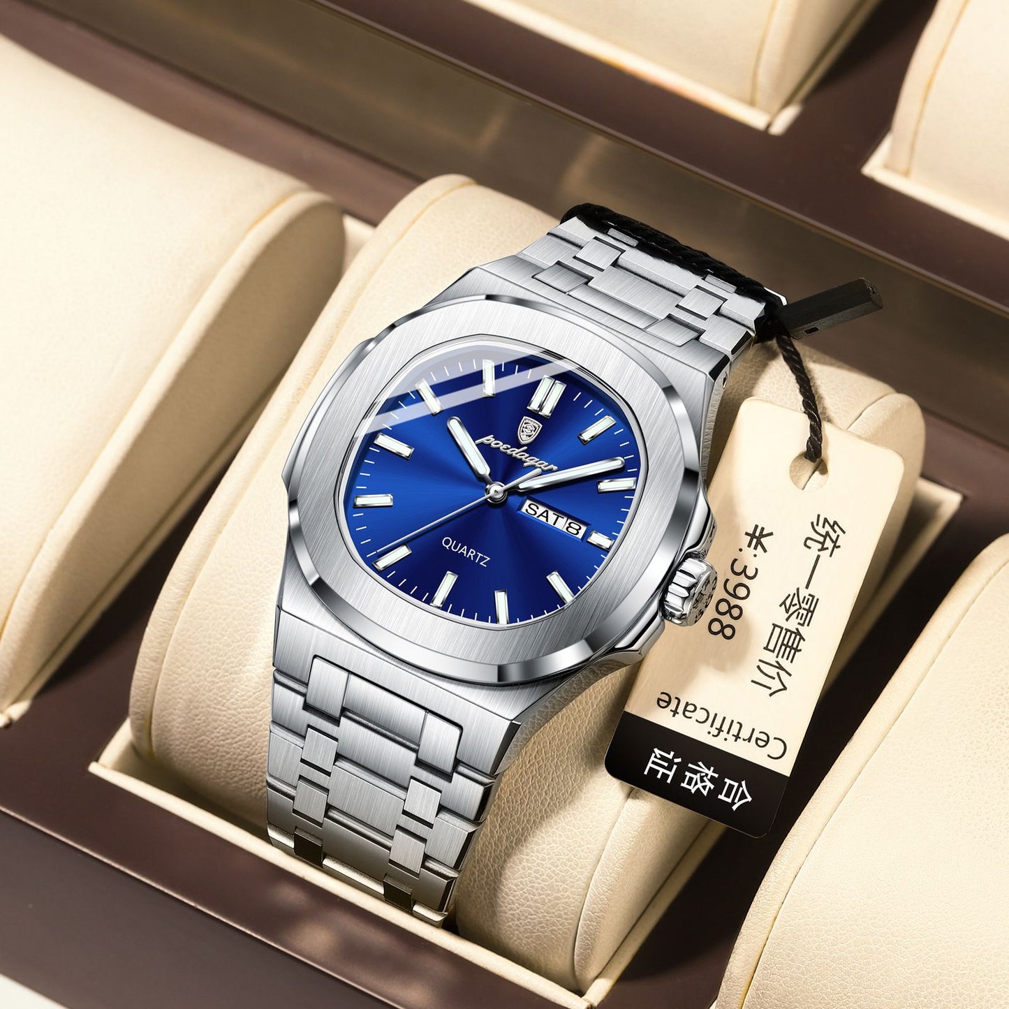 A .Poedagar 853 Analogue Quartz Watch Men