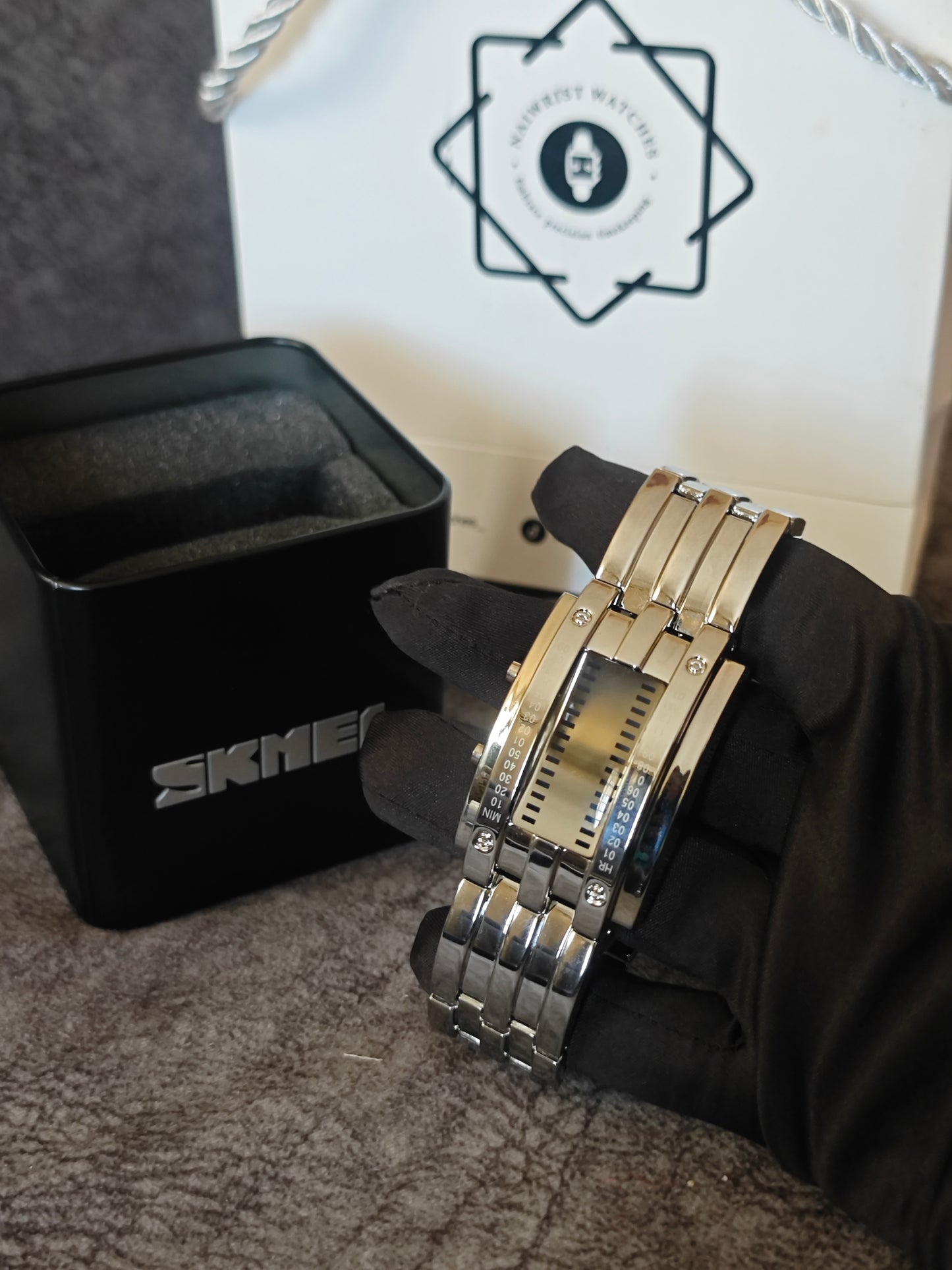 A 1SKMEI 0926 Electronic Iron Samurai LED watch