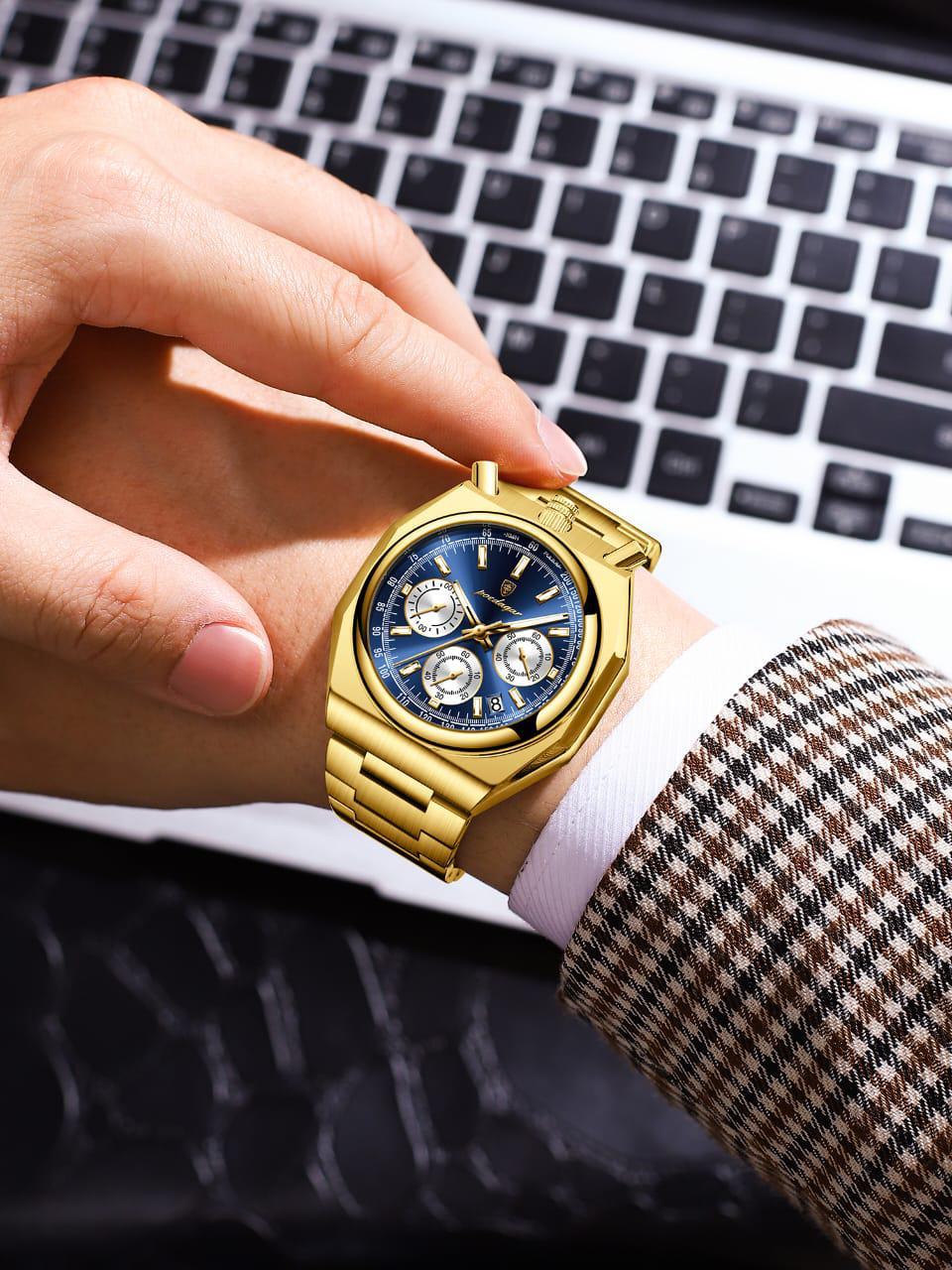 Poedagar Model 897B chronograph watch