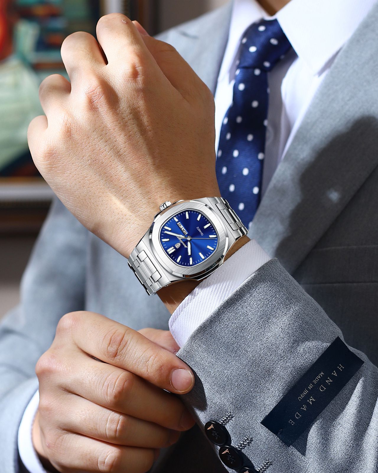 A .Poedagar 853 Analogue Quartz Watch Men