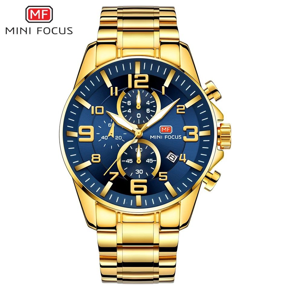 MINIFOCUS metal strap Chronograph Watch