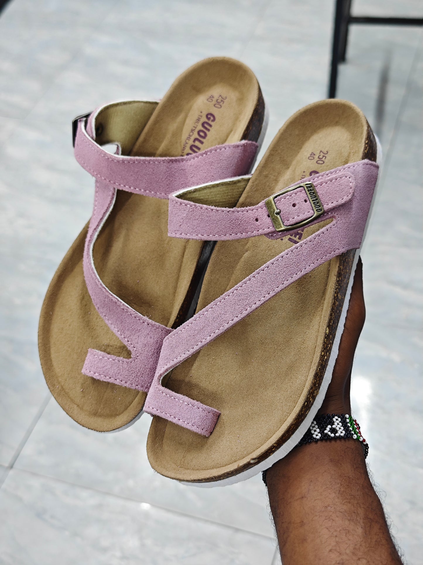 Toe ring Cork sandals
