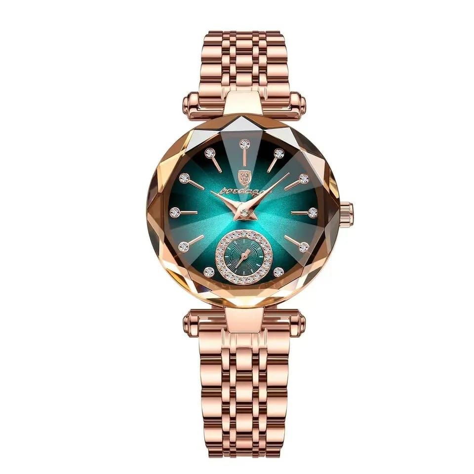 POEDAGAR LADIES RHINESTONE ROUND POINTER FASHION WATCH ladoes