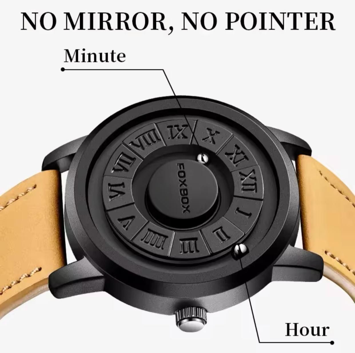 FOXBOX MAGNETIC ROLLING BEADS QUARTZ WATCH