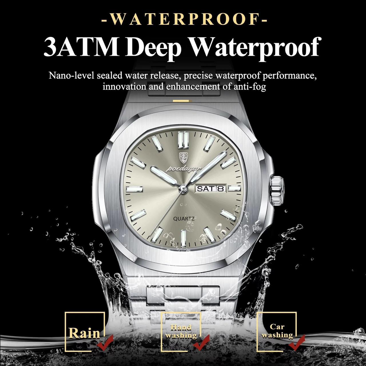 A .Poedagar 853 Analogue Quartz Watch Men