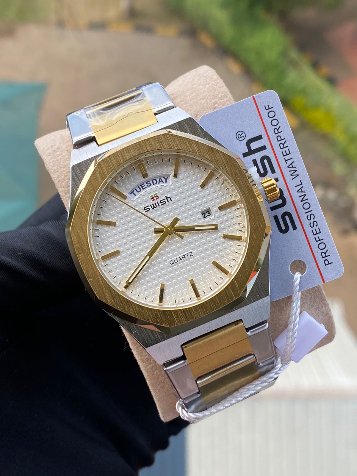 Swish octagonal business watch