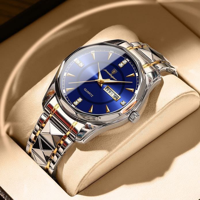 Poedagar Men's 980 day and date display watch