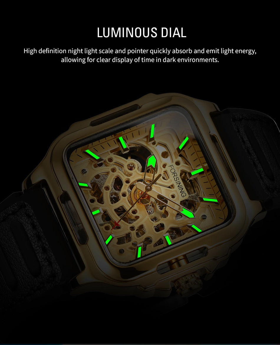 Forsining Square Tourbillion Automatic watch