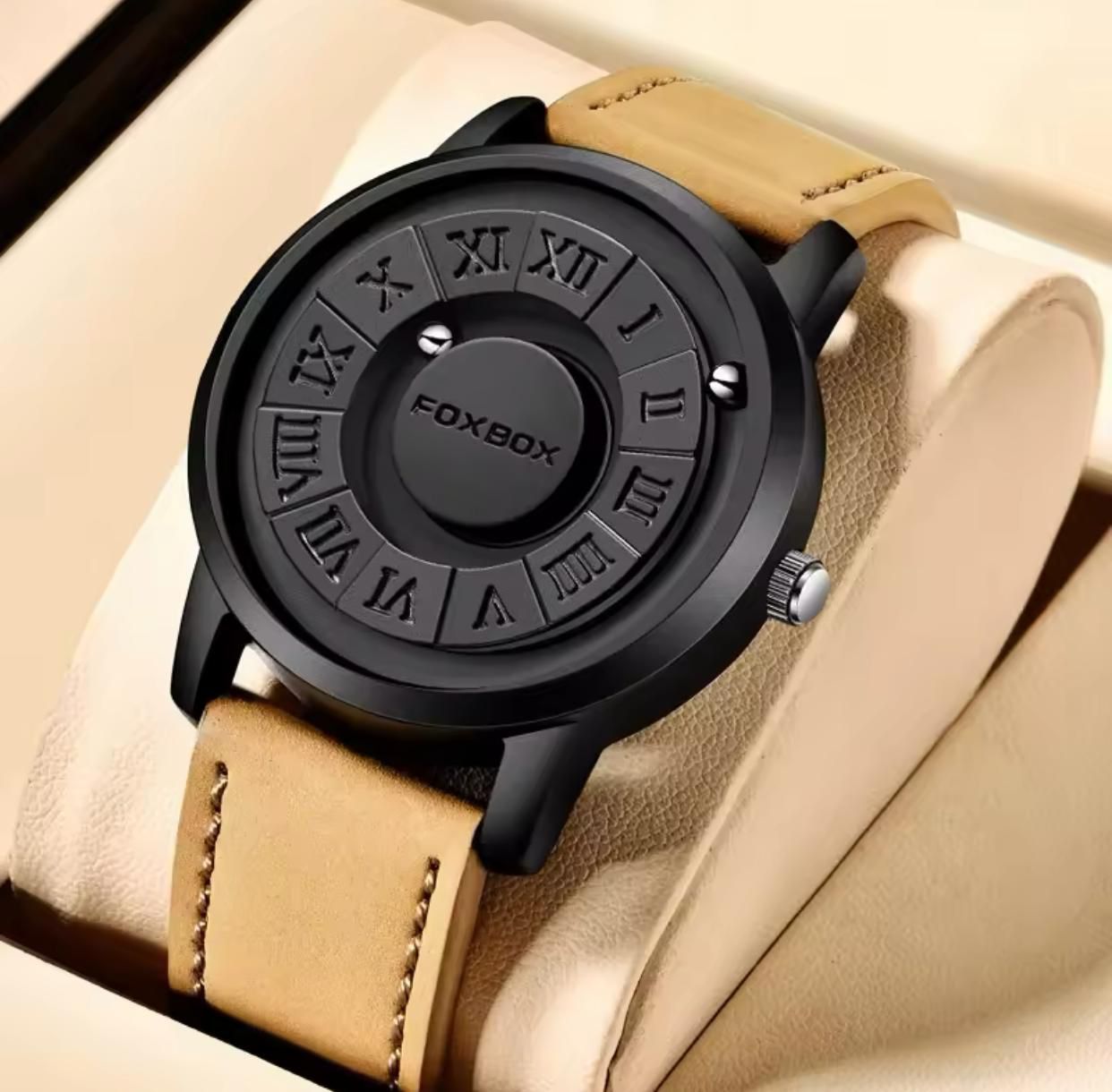 FOXBOX MAGNETIC ROLLING BEADS QUARTZ WATCH