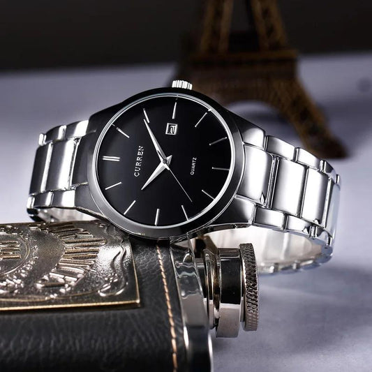 METTALIC CURREN GENTS WATCH