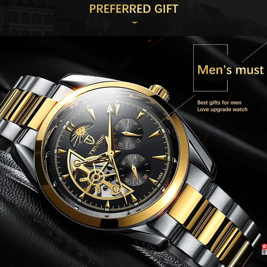 TEVISE men mechanical watch clock waterproof business see mechanical watch fashion