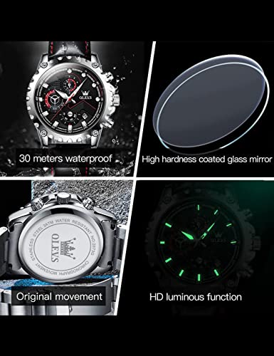 OLEVS Leather 2873 watch