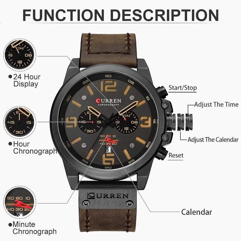 Curren 8314 chronograph watch