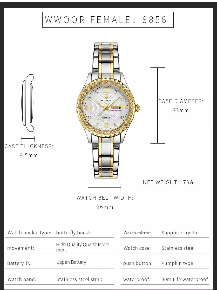 Ladies quartz 8856