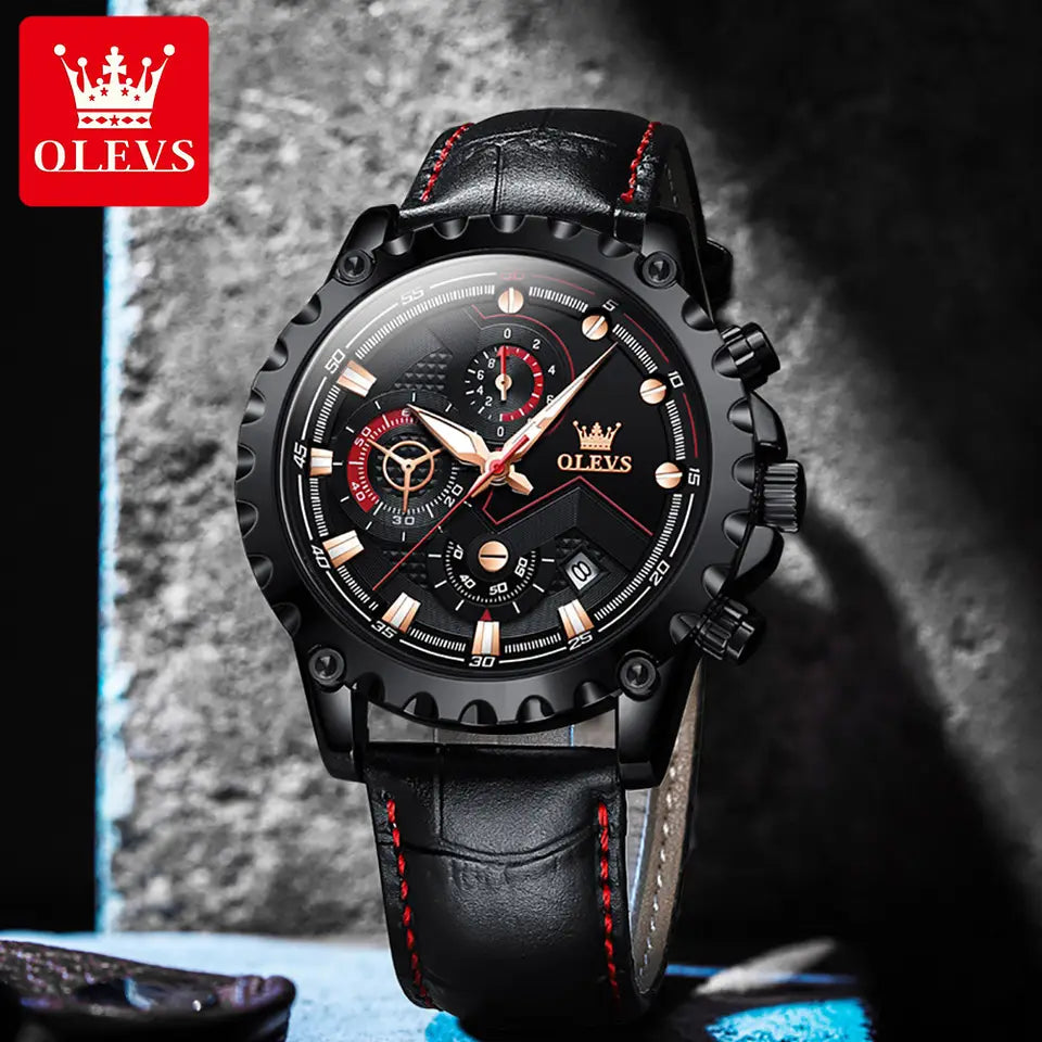 OLEVS Leather 2873 watch