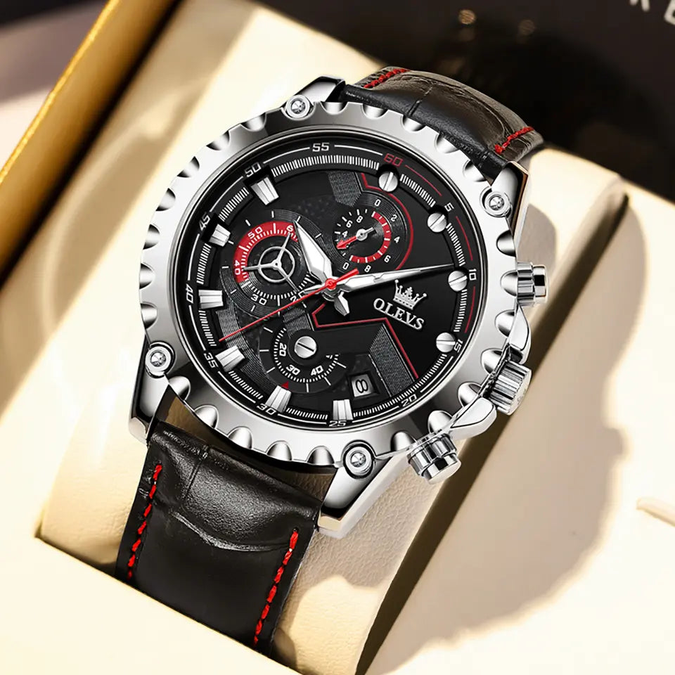 OLEVS Leather 2873 watch