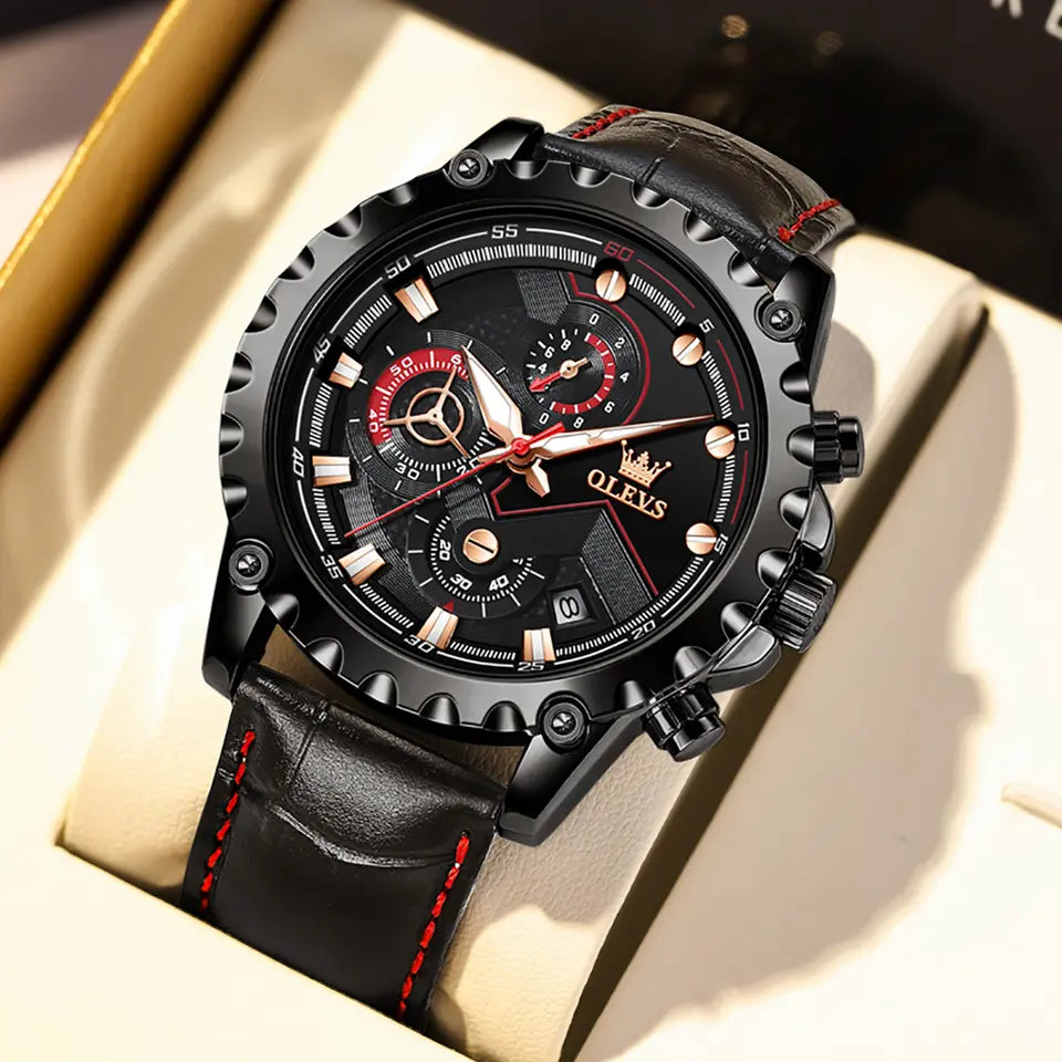 OLEVS Leather 2873 watch