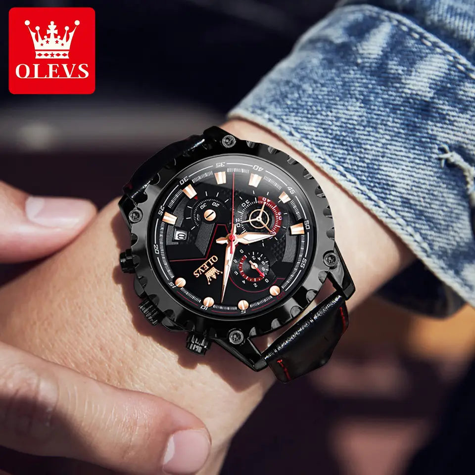 OLEVS Leather 2873 watch