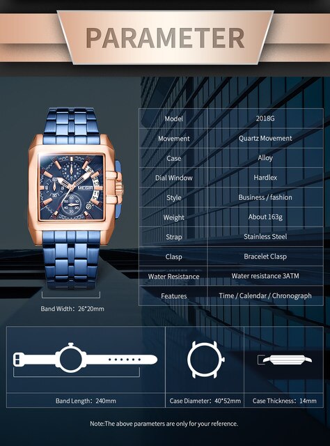Men square watch MGE46