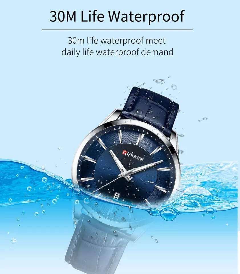 CURREN 8365 Top Brand Luxury Mens Watches Male Clocks Date Sport Military Clock Leather Strap Quartz Business Men Watch