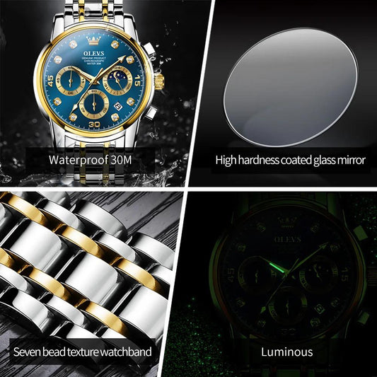 Olevs 2889 Chronograph watch