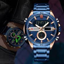 CURREN MILITARY GENTS 8384 CHRONOGRAPH WATCH