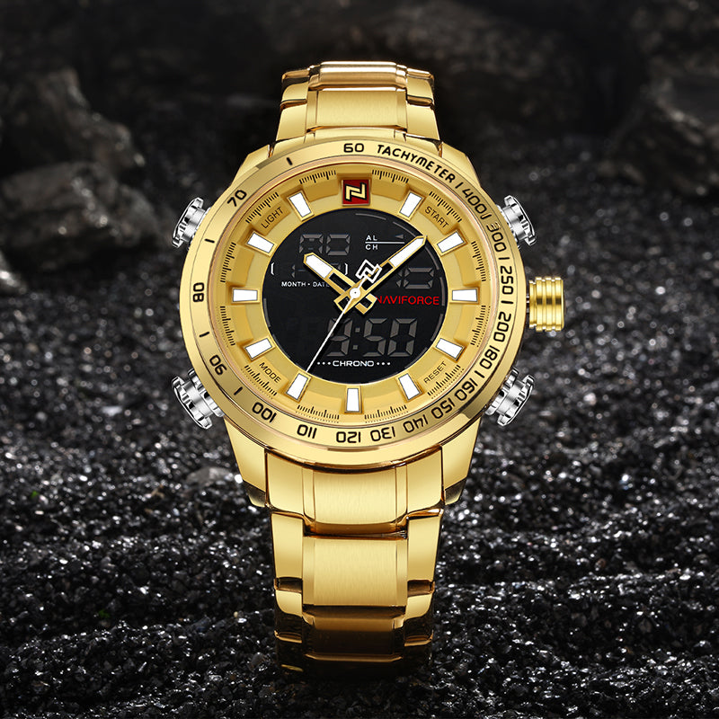NAVIFORCE Men Military Sport Digital Quartz Wrist Watch