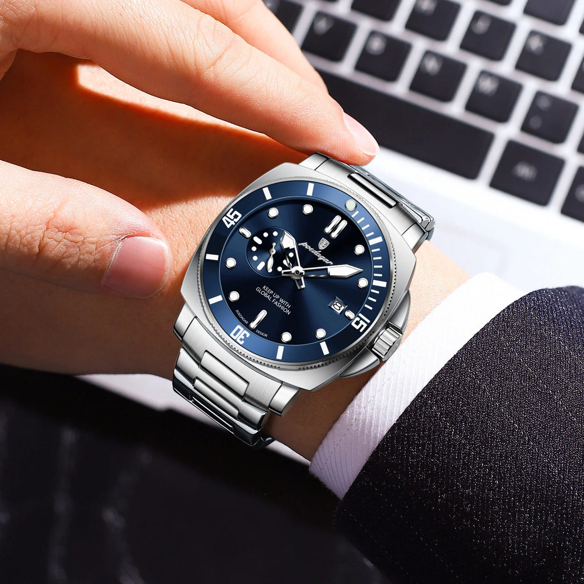 The Poedagar 873 Men's Diver-Style Quartz Watch