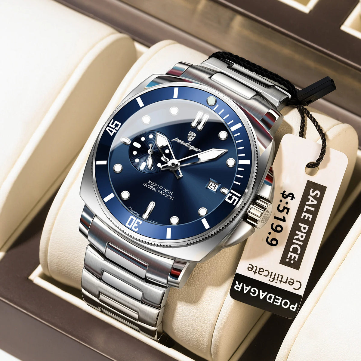 The Poedagar 873 Men's Diver-Style Quartz Watch