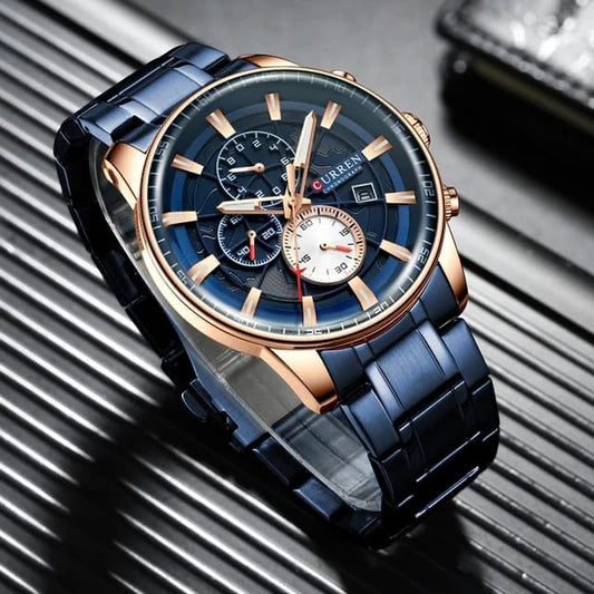 Curren blue fashion business watch