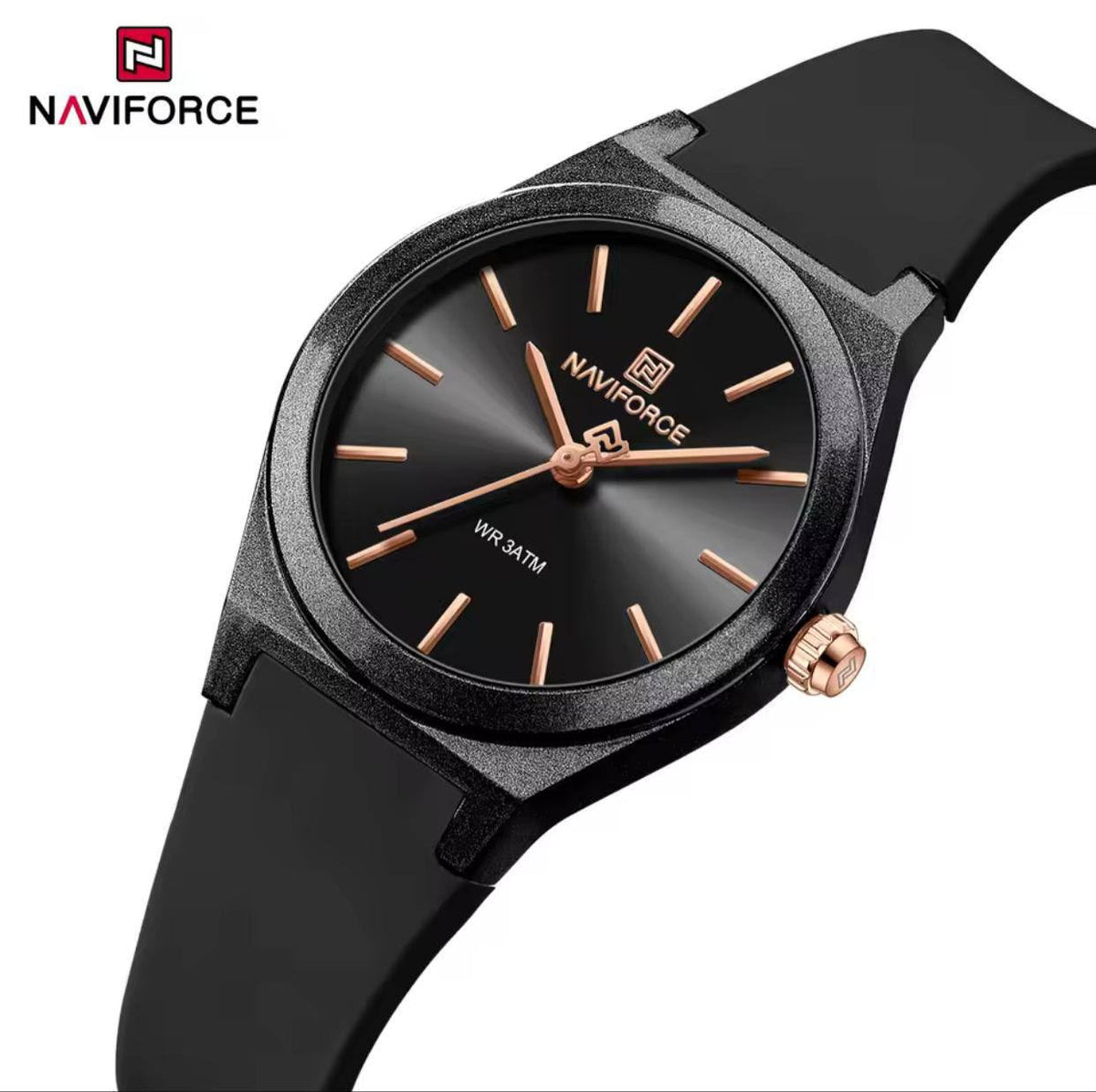 LADIES Naviforce NF 5056Japan Quartz Women's Watch– Elegant, Sparkling Detail 30M Water Resistance