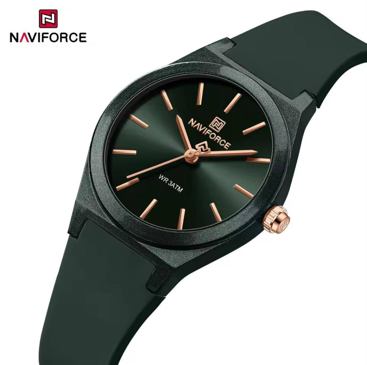 LADIES Naviforce NF 5056Japan Quartz Women's Watch– Elegant, Sparkling Detail 30M Water Resistance