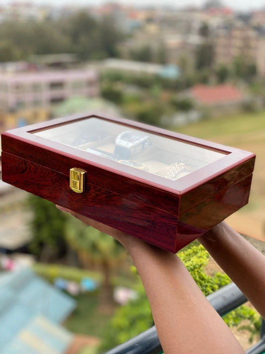 Wooden watch organiser