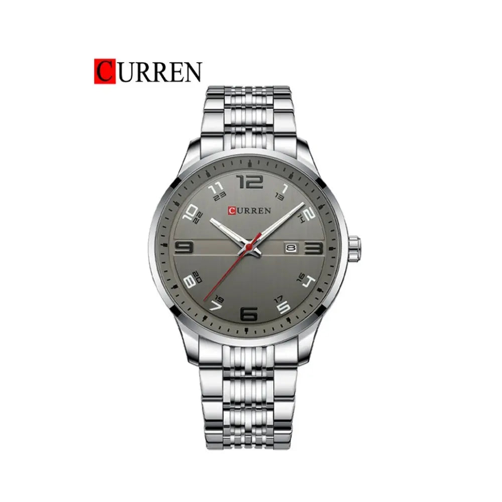 The Curren 8411 Luxury Men's Watch (Classic Silver Edition)