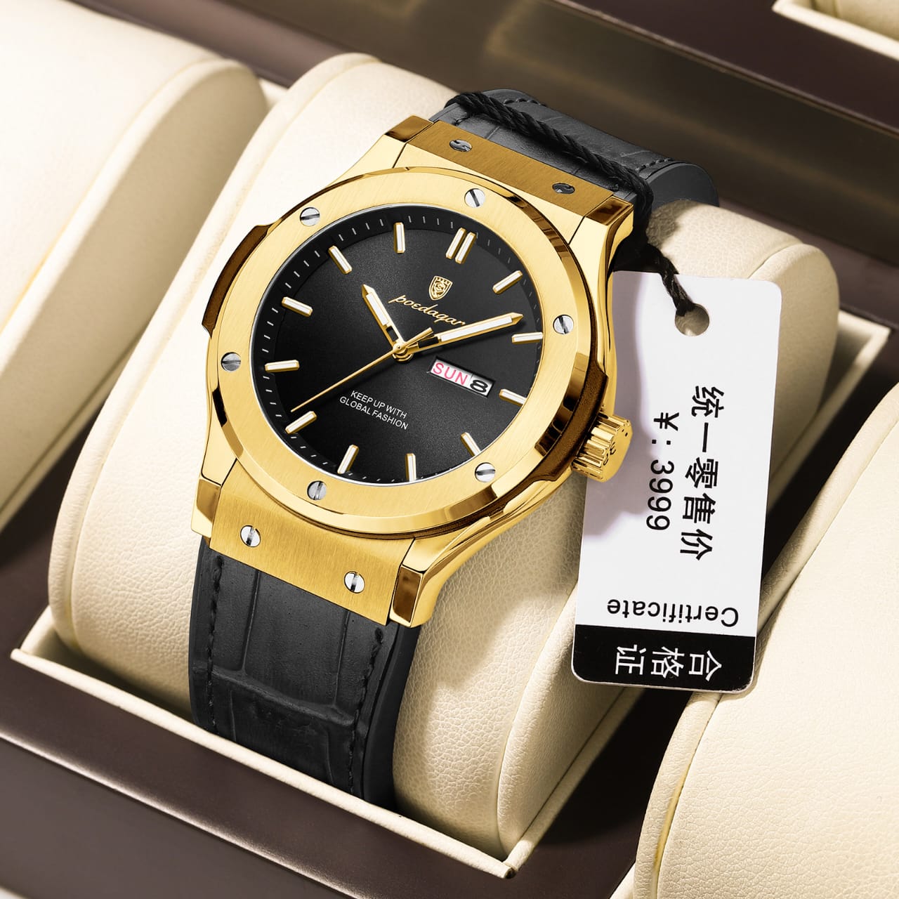 Poedagar Gents 952 day and date watch