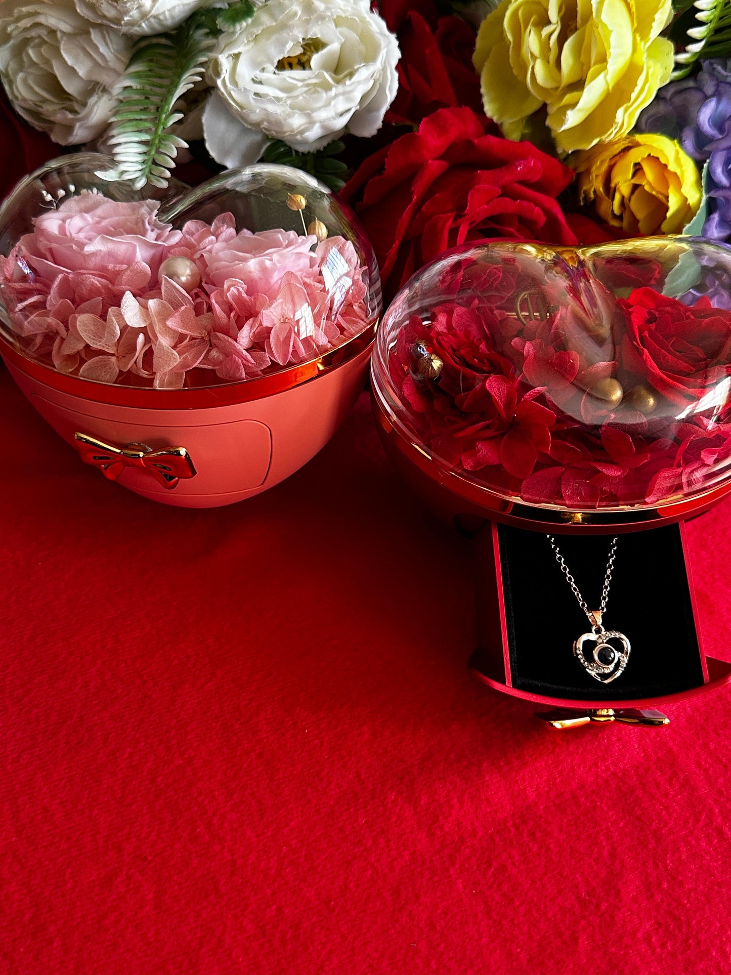 Heart necklace package