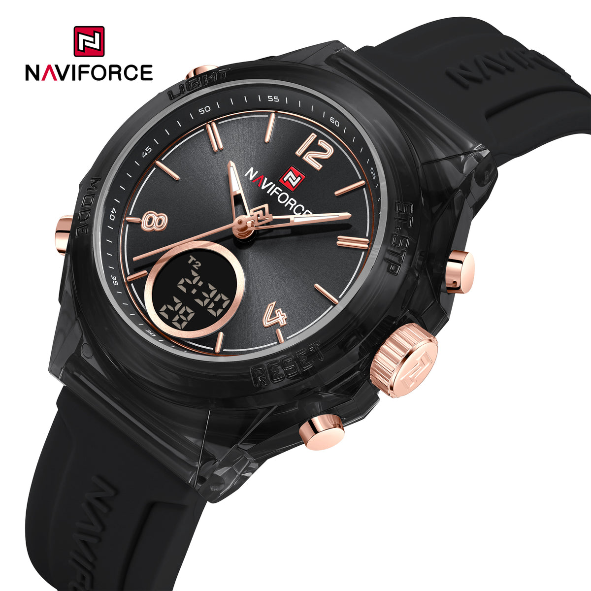 The Naviforce NF7109 Unisex Sport Watch (Pastel Pink)