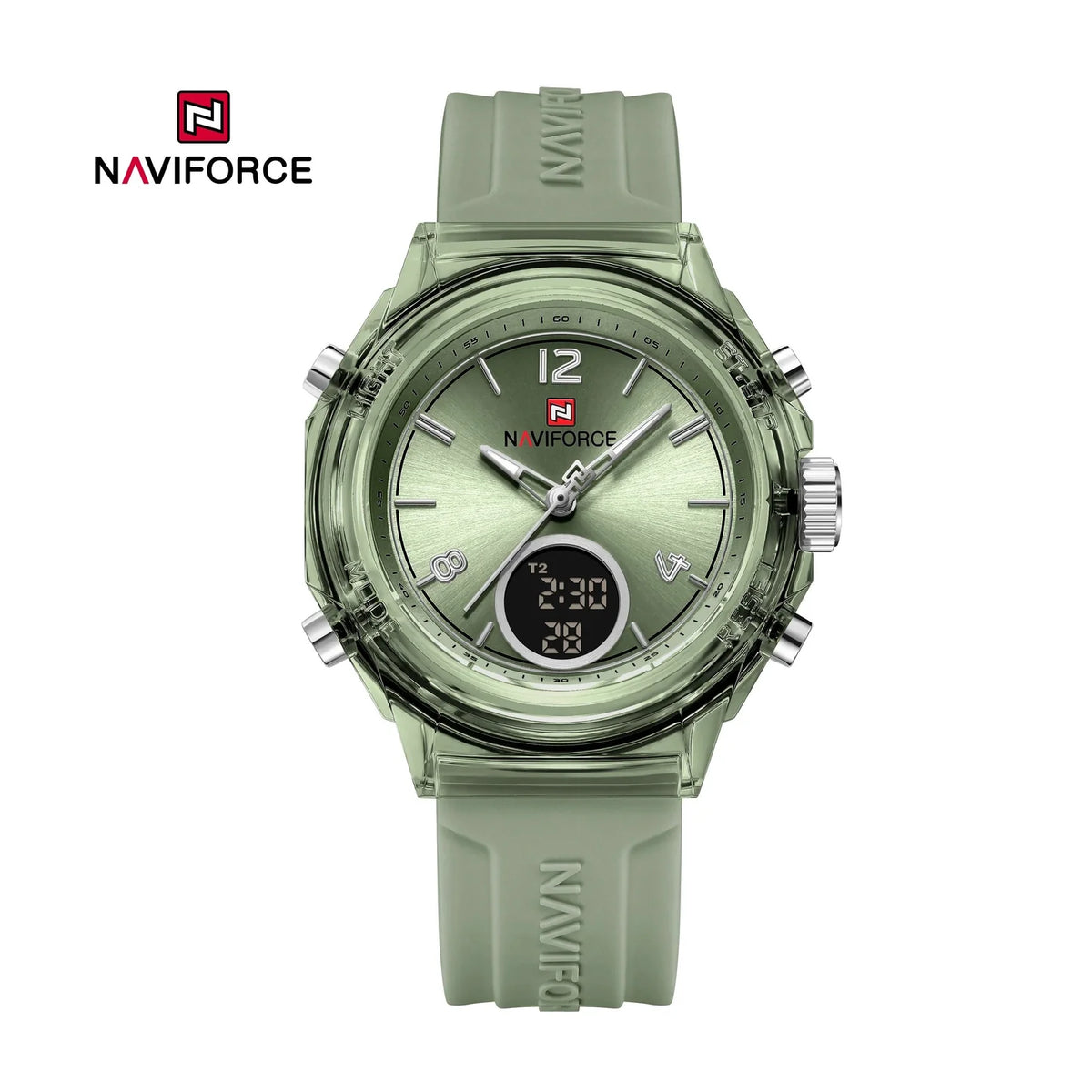 The Naviforce NF7109 Unisex Sport Watch (Pastel Pink)