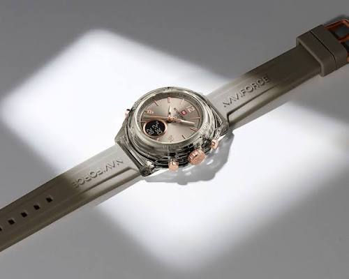 The Naviforce NF7109 Unisex Sport Watch (Pastel Pink)