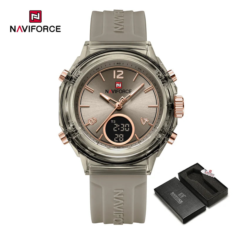 The Naviforce NF7109 Unisex Sport Watch (Pastel Pink)