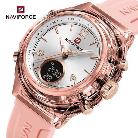The Naviforce NF7109 Unisex Sport Watch (Pastel Pink)